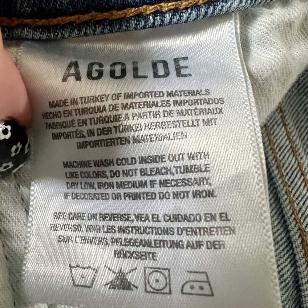 Agolde Riley Distressed Jeans - Picture 7 of 8